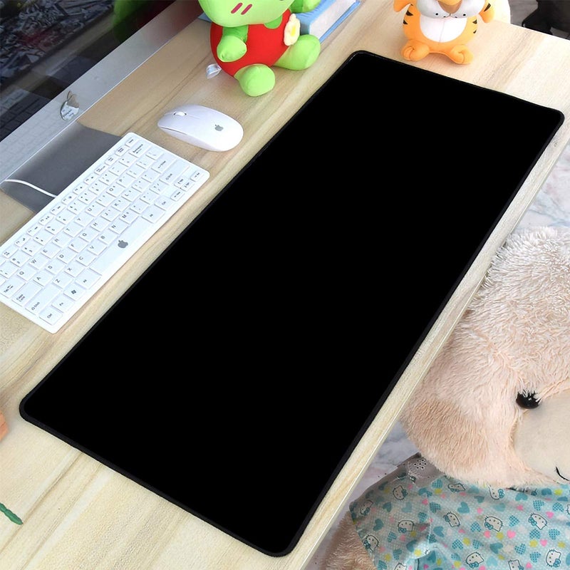 Qisan Large Gaming Mouse Pad with Nonslip Base-31.5x11.8x0.15 Inch|Extended XXL Size, Heavy|Thick, Comfy, Foldable Mat for Desktop, Laptop, Keyboard, Consoles & More (Black 3pcs) - Image 5